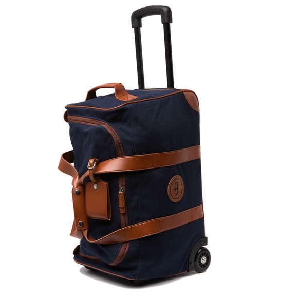 Peter Millar Bags Peter Millar Crown Canvas And Leather Roller Bag